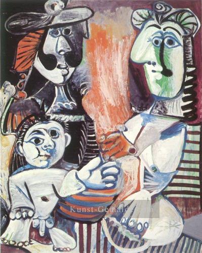Mann Frau et enfant 3 1970 Kubismus Pablo Picasso Ölgemälde